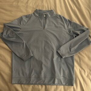 Peter Millar Light Blue Quarter-Zip Pullover, XL, Maridoe Golf Course, Dallas TX